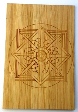 carte en bois mandala