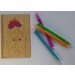 carte en bambou a colorier nénuphar