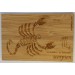 carte en bois zodiaque scorpion